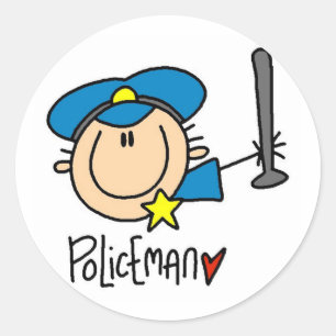 Sticker Rond Occupation des policiers