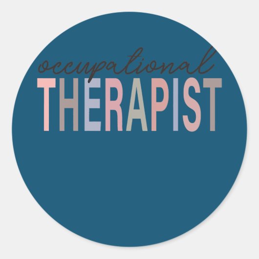 Sticker Rond Occupational Therapy OT Therapist OT Month OT (Devant)