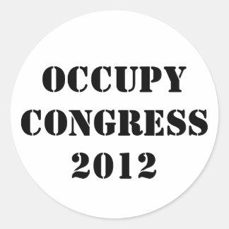 Sticker Rond Occupy Congress 2012