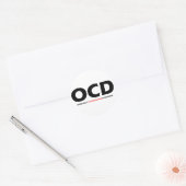 Sticker Rond OCD - Trouble obsessionnel du Chihuahua (Enveloppe)
