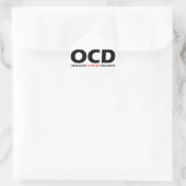Sticker Rond OCD - Trouble Obsessionnel du poisson de chat (Sac)
