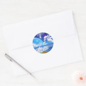 Sticker Rond Ocean Breeze (Enveloppe)