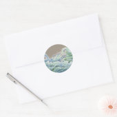 Sticker Rond Océan Deva, océan Deva Darlene P. Coltrainwww…. (Enveloppe)