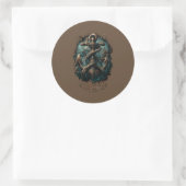 Sticker Rond Ocean Grave Kraken Anchor Dark Fantasy (Sac)
