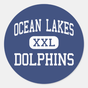 Sticker Rond Océan Lacs - Dolphins - High - Virginia Beach