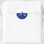 Sticker Rond Océan Orca (Sac)