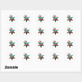 Sticker Rond Ocean Star Sunset (Feuille)