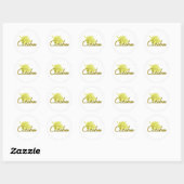 Sticker Rond octobre (Feuille)