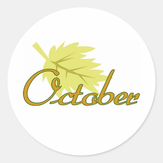 Sticker Rond octobre (Devant)
