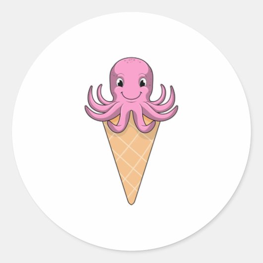 Sticker Rond Octopus (Devant)