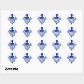 Sticker Rond octopus (Feuille)