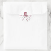 Sticker Rond Octopus coloré (Sac)