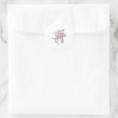 Sticker Rond Octopus en tant qu'assistant avec Trident (Sac)