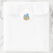 Sticker Rond Octopus with Packet. (Sac)