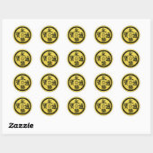 Sticker Rond Oda Clan Kamon (Feuille)