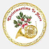 Sticker Rond Ode au ballet Casse-Noisette Cor d'harmonie (Devant)