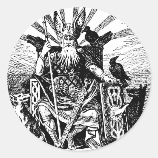 Sticker Rond odin-14 (Devant)
