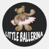 Sticker Rond Oear Little Ballerina (Devant)