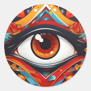 Sticker Rond Oeil