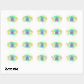 Sticker Rond Oeil à vue (Feuille)