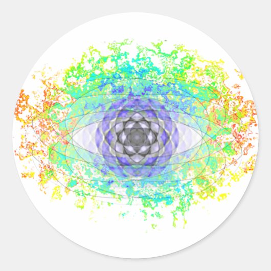 Sticker Rond Oeil à vue (Devant)