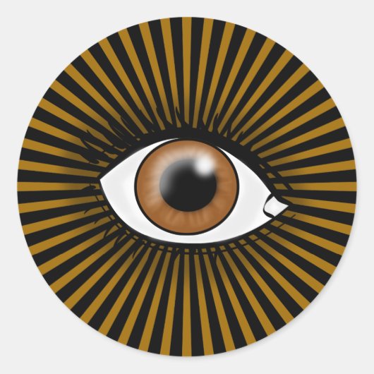 Sticker Rond Oeil Brown solaire (Devant)