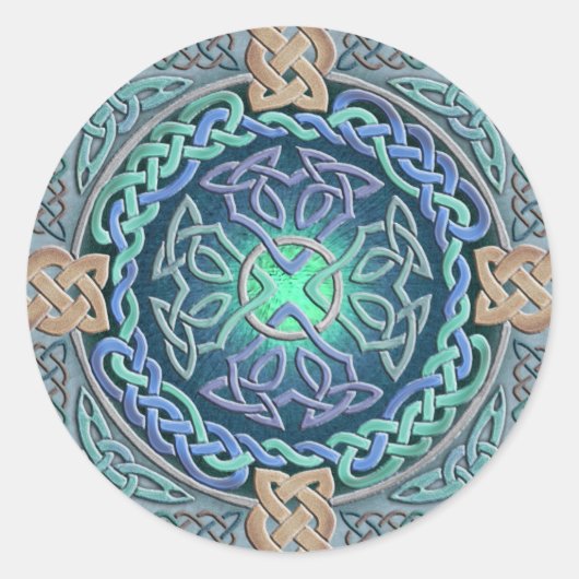 Sticker Rond OEil celtique du monde (Devant)
