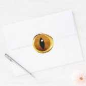 Sticker Rond Oeil de chat peint (Enveloppe)