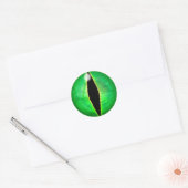 Sticker Rond Oeil de dragon vert (Enveloppe)