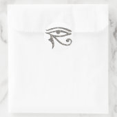 Sticker Rond OEil de Horus - ARGENT (Sac)
