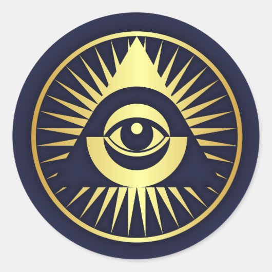 Sticker Rond OEil de la Providence (Devant)