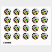 Sticker Rond Oeil de tigre (Feuille)