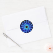 Sticker Rond Oeil d'hiver bleu (Enveloppe)