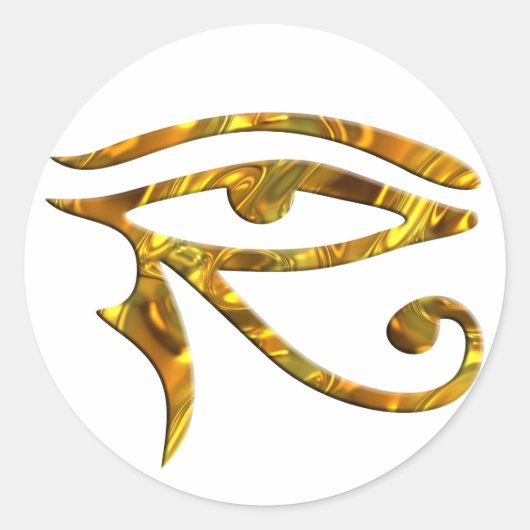 Sticker Rond OEil d'Horus - OR (Devant)