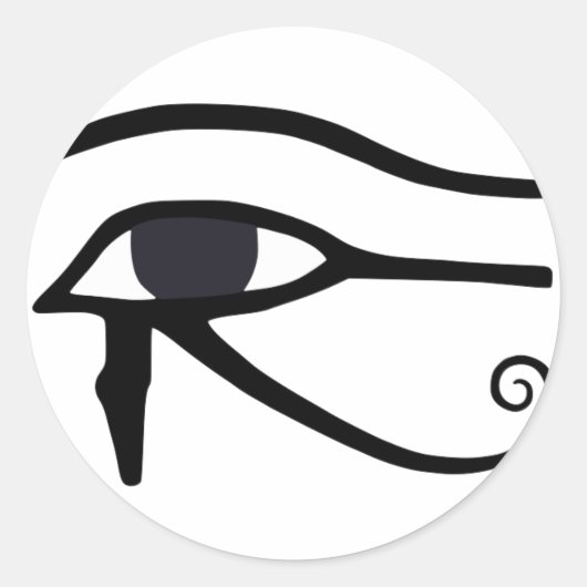 STICKER ROND OEIL ÉGYPTIEN DE HORUS (Devant)