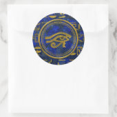 Sticker Rond OEil égyptien de Horus - Wadjet Lapis Lazuli (Sac)
