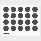 Sticker Rond Oeil foncé (Feuille)