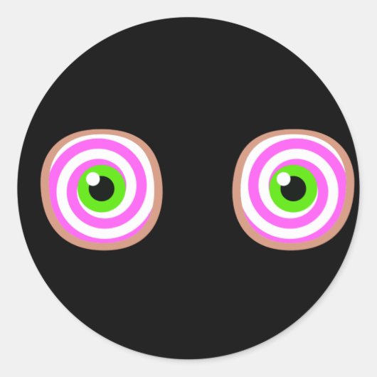 Sticker Rond Oeil hypnotique (Devant)