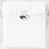 Sticker Rond Oeil long cils Lash icône d'extension (Sac)
