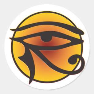 Sticker Rond OEil Lune de Horus