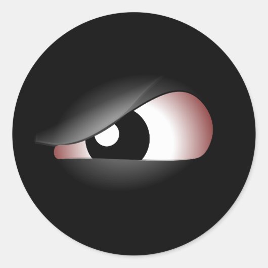 Sticker Rond Oeil mal 2 (Devant)