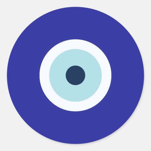 Sticker Rond Oeil malin (Devant)