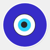 Sticker Rond Oeil malin (Devant)