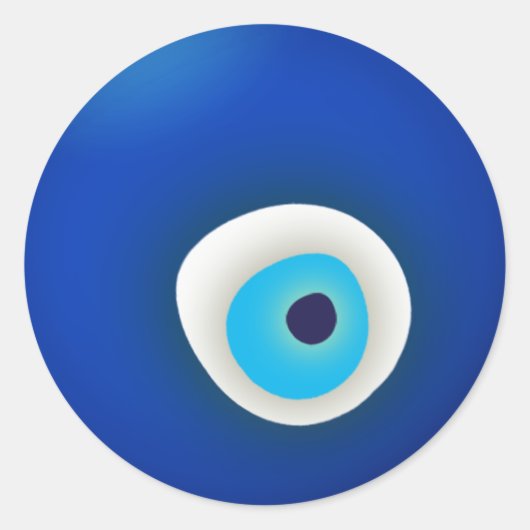 Sticker Rond Oeil malin (Devant)