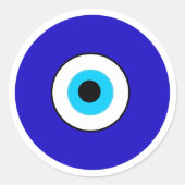 Sticker Rond Oeil malin (Devant)