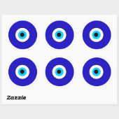 Sticker Rond Oeil malin (Feuille)