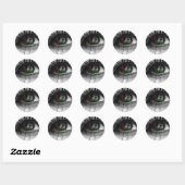 Sticker Rond OEil palestinien (Feuille)