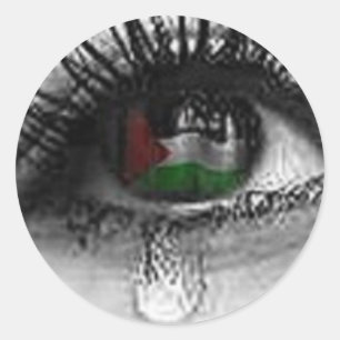Sticker Rond OEil palestinien