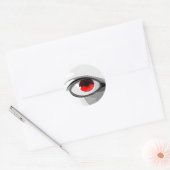 Sticker Rond OEil rouge (Enveloppe)