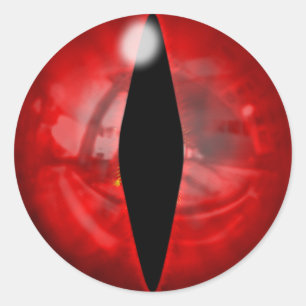 Sticker Rond OEil rouge